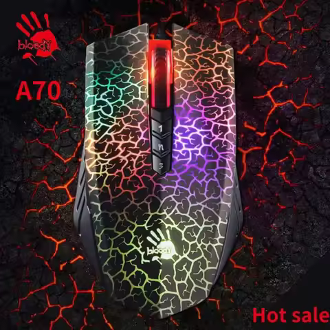 A70 V8M V8M MAX Bloody Professinal Wired Gaming Mouse 3200 Dpi for PC Laptop Macro Definition Progra