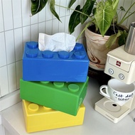Featured Dopamine Building Block Tissue Box Household Desktop Tissue Paper High-value Tissue Storage