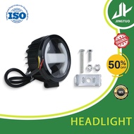 3.5" 30W LED Headlight Spotlight Angel Eye Ring For Motorcycle