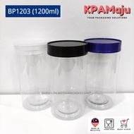 [50pcs]【Bundle Pack】Balang BP1203 (1200ml) + Stopper Kedap Udara - Balang Kuih Raya, Balang Plastik,