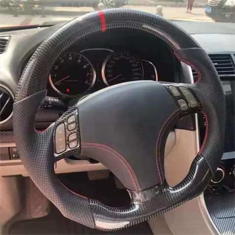 Carbon Fiber Steering Wheel For Mazda 3 Mazda 5 Mazda 6 2003 2004 2005 2006 2007 2008 2009