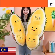 MC- Durian Hugging Pillow, Fluffy Collection Fruit Durian Plush Pillow, Cfort Plush Toys Appease Sof