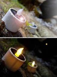 6入組太陽能防水led蠟燭燈,帶感應功能,非常適合營造氛圍和露營