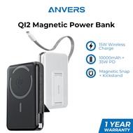 Anvers QI2 PowerBank 10000mAh 15W Fast Charging Wireless Portable Chagrer Magnetic Power Bank AN02