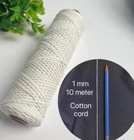 1/2/3/4/5/6/8/10mm Macrame Jute Rope Cotton Cord Twisted Thread Macrame Supplies DIY Crafts Gift Wrapping Home Decortion