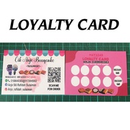 NAMECARD / LOYALTY CARD TERMASUK DESIGN *CUSTOM DESIGN