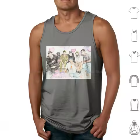 What A Relief-Festa 2024 Tank Tops Vest Sleeveless Rm Jin Suga Jhope Jimin V Taehyung Jungkook Yoong