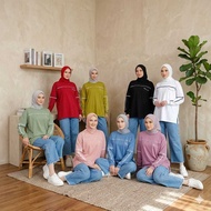 Oversized Blouse Top Basic Muslimah Top TrendyPOLOS