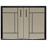 Global House CLOSE บานซิงค์คู่ UPVC LABARIS ขนาด 84x64 ซม. สีเบจ รับประกันของเเท้!