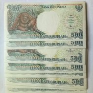Paket Uang Kertas Lama 500 Rupiah Orang Utan