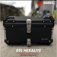 SEC HEXALITE 65L ABS PLASTIC TOPBOX 65L ABS PLASTIC BOX MOTOR