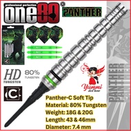 One80 Soft Tip Dart 80% Tungsten Panther - C (18G & 20G)