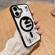 Magnetic Very Cool Smiley Face Casing Samsung S26 Ultra Plus S24 Fe Ultra A06 5G A15 A07 A16 5G A17 