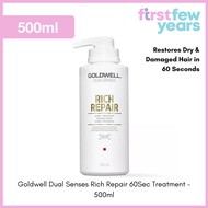 Goldwell Dual Senses Rich Repair 60Sec Treatment by First Few Years