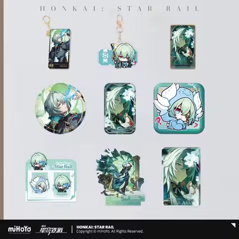 Sunsyea Official Honkai Star Rail Merch From miHoYo Anaxa Series Badge Keychain Acrylic Stand Orname