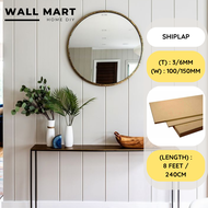 【Ready Stock】HARGA KILANG Shiplap wall/kayu wainscoting/Kayu shiplap/3mm/6mm thickness x 10/15cm x 1/2/3/4ft board papan