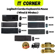 Logitech MK120/MK200/MK220/MK215/MK275/MK295/MK345 Keyboard and Mouse Combos
