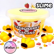 Fonfleurs Slimes 🇸🇬 Strawberry Banana Yellow Glossy Gooey Fruits Fruity Scent Children Kids Toys Gift Christmas Present
