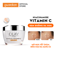 Kem Dưỡng Ẩm OLAY LUMINOUS NIACINAMIDE + VITAMIN C 50G Hỗ Trợ Mờ Vết Thâm Đốm Nâu Dưỡng Sáng Da