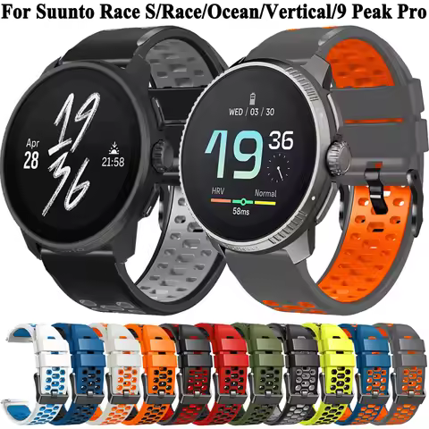 Watch Strap 22mm Breathable Silicone Compatible with Race S Race Ocean Vertical Bracelet Wristband f