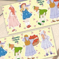 很久很久以前 7 ver14 (hamil) 復古女孩女士角色貼紙