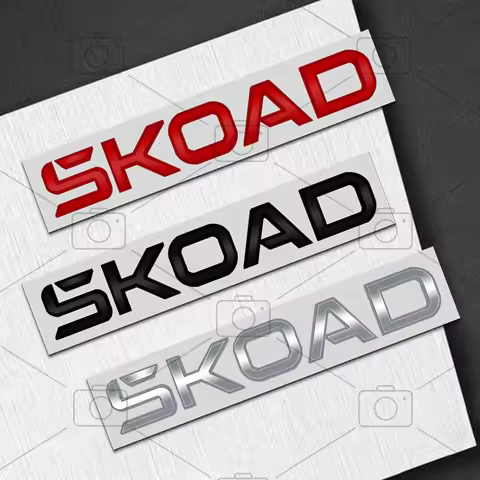 Car Metal Body For Elroq Octavia Superb Kodiaq Karoq Enyaq Scala Logo Letter Decals Styling Badge Tr