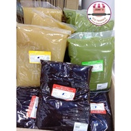 HALAL YU AI MOONCAKE PASTE LESS SWEET 友爱月饼馅料 少甜 玫瑰豆沙馅料 TAUSAR 绿茶豆蓉 GREEN TEA MUNG BEAN PANDAN 香叶 LOT