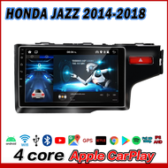 Plusbat HONDA JAZZ 2014-2018 จอแอนดรอย เครื่องเล่นวิทยุ อแอนดรอย 9นิ้ว (RAM:2 GB ROM:32 GBCPU: 4 coreจอกระจก2.5D 2DIN Apple Car play Android auto YOUTUBE WIFI GPS วิทยุติดรถยนต์ จอแอนดรอยด์ติดรถยนต์