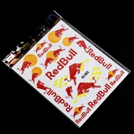 30cmX20cm Reflective Hemet Sticker For Red Bull Motocross Racing Helmet Graphic Bike Vinyl Sticker