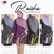 Tshirt Jersey Muslimah Raisha | Humaira Design | Jersey muslimah labuh | Tshirt muslimah