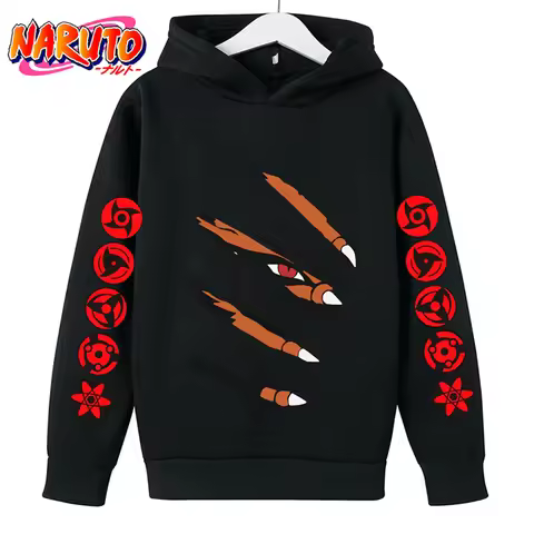 Fashion Hot Naruto Hoodie Kids Ninja Clothes Children Sweatshirts Pullover Boy Girl Kids Long Sleeve