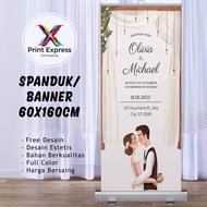 Print 60x160 Cm Moment Wedding Banners, Free Request