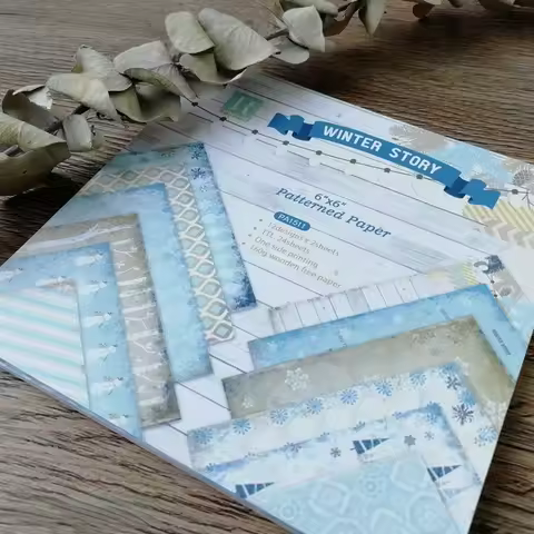Winter Story Patterned Paper Scrapbooking Paper Pack Handmade Craft Paper Craft Background Pad Singl