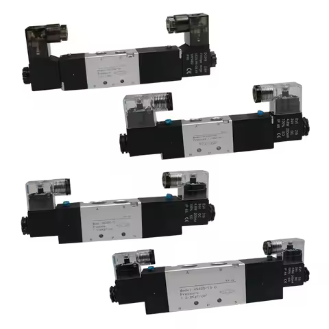 3 Position 5 Way Solenoid Valve 4V130 230 330 430 C E P Type Pneumatic Control Reversing Valve Air D
