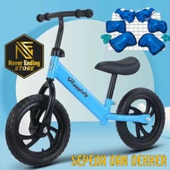 SEPEDA ANAK BALANCE BIKE PAKET DENGAN DEKKER PUSHBIKE BELAJAR KESEIMBANGAN BALANCE PEREMPUAN LAKI LA