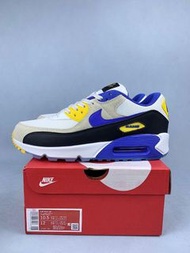 Nike Air Max 90系列氣墊運動跑步鞋，Los Angeles Rams 黑白藍 II7587-100