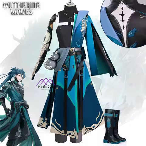 Wuthering Waves Jiyan Cosplay Man Wig Costume New Arrival Roles For Halloween Christmas Comic Con Ga