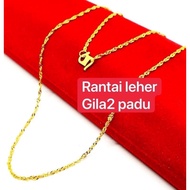 Rantai leher emas 916 tulen bajet