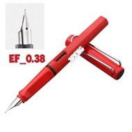 ปากกาหมึกซึม ปากกาคอแร้ง (ปากกา 1 + หลอดสูบ 1 + หมึกหลอด 2) ขนาด 0.38  0.5