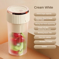 450ML Fruit Mixers USB Rechargeable Smoothie Mini Blender Personal Juicer 6 Cutter