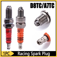 A7TC D8TC High Performance 3-Electrode Motorcycle Spark Plug for Yamaha Honda 10/ 12mm Spark Plugs F