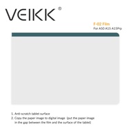 VEIKK พลาสติกฟิล์มโปร่งใสป้องกันรอยขีดข่วนสำเนาภาพวาดเหมาะสำหรับ VEIKK A50A15และ A15PRO ปากกาแท็บเล็ต