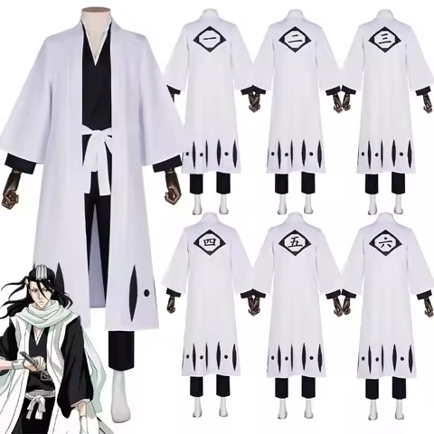 Anime Aizen Sousuke Cosplay Costume Bleach Cosplay Kuchiki Byakuya Captain Hitsugaya Toushir Captain