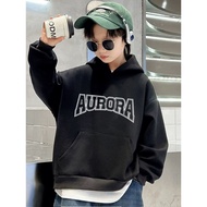 Áo hoodie nỉ bé trai hình in AU.RORA 1008 cho bé từ 14-48kg