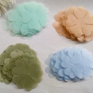 Organza flower petals (50 pieces) sequin/s kebaya/s dress/s sewing/s