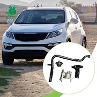 Kesoto Thermostat Housing and Coolant Pipe 255002B000 Black Accessories for Hyundai i10 07-20 i20 08