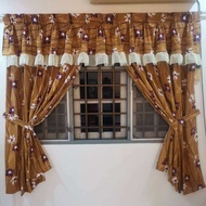 (Stok Sedia Ade) 413 Langsir Pintu Bilik / 2 panel / 3 panel