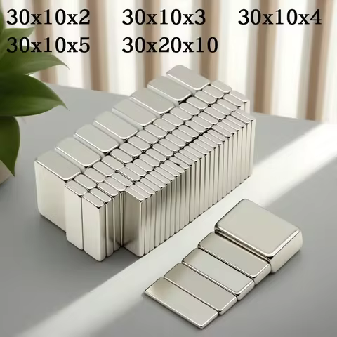 30x10x2/30x10x3/30x10x4/30x10x5/30x20x10MM block Magnets for Refrigerator, Whiteboard, Warehouse She