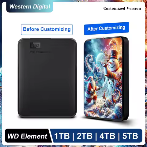 Elements HD Portable External Hard Drive Disk 1TB 2TB 4TB 5TB USB 3.0 Storage Device Original for Co