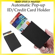 Automatic Pop-up ID Credit Card Holder Universal Anti-magnetic Bank Business Card Package Case Alumi
